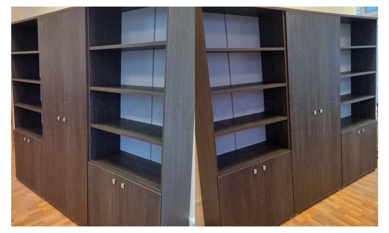 Шкаф закрытый Vasanta 82x44x220 арт. V-604 цвет: Дуб Кентербери - фото со сборки